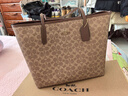 蔻驰（COACH）【品牌直供】女士CITY33大号托特包单肩包CV976礼物 实拍图