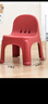 禧天龙塑料靠背椅儿童小椅子加厚椅幼儿园靠背椅宝宝结实家用小凳子防滑 故宫红【防滑脚垫】1个装 【承重160斤】 实拍图