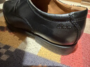 Clarks其乐泰顿系列男士德比鞋布洛克正装商务舒适皮鞋男 黑色 261103508 （加宽楦） 40 实拍图