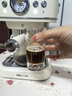 小熊（Bear）咖啡机 家用小型半自动意式 咖啡胶囊可用冷热双萃20Bar泵压可视压力计可调式奶泡 小白咖 E12S7 实拍图