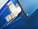 爱国者（aigo）128GB Type-C USB3.2 手机U盘 U356炫酷高速款 银色  双接口手机电脑用U盘新升级读速220MB/s 实拍图