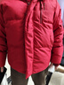 鸭鸭王一博同款1号红色羽绒服男女短款2025冬季最新款加厚防寒外套DY 中国红色 2XL 185  (推荐155-170斤) 实拍图