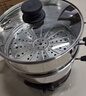 惠当家（Hui Dang Jia）电锅多功能电热锅电炒锅家用电蒸锅一体电煮锅加厚304不锈钢电火锅G08-34 实拍图