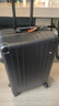京东京造无界铝框行李箱男女 拉杆箱密码箱登机皮箱学生 黑 24英寸明日达 实拍图