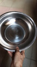 不锈钢盆加厚大盆洗脸盆洗菜盆家用大号盆洗澡洗衣加厚盆洗菜盆 加厚不锈钢大盆 30CM【1个装】 实拍图