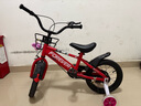 永久（FOREVER）儿童自行车男女款小孩单车可折叠脚踏车4-6-8-10岁辅助轮14寸橙色 实拍图