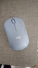 罗技（Logitech）M221 轻音鼠标 无线鼠标 办公鼠标 对称鼠标 带无线微型接收器 雾霭蓝 实拍图