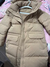 优衣库女装高级保暖羽绒长大衣/外套夹克481014 32 深米色 L /160/88A 实拍图