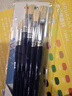 得力（deli）猪鬃水粉画笔6支装弹性佳油画厚画法美术颜料画笔学生初学者美术专用73922 实拍图