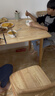 家逸实木餐桌椅子全套家用吃饭桌4-6人小户型简约家庭用一桌四椅组合 实拍图