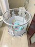 iuu婴儿游泳桶免安装 儿童洗澡桶 可折叠泡澡桶家用新生儿游泳池浴桶 【免安装-透明】巨无霸+浴袋 母婴级面料，耐磨稳固防变形 实拍图