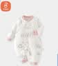 贝瑞加（Babyprints）婴儿连体衣夹棉保暖童装男女宝宝加厚对开哈衣家居内衣 大象80 实拍图