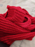 回力围巾女冬季针织毛线韩版百搭红色新款圣诞新年礼物情侣围脖本命年 实拍图