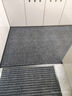 居拾忆 条纹防滑垫加厚进门脚垫厨房地垫吸水防滑耐脏入户门垫蹭脚地毯 灰色七条纹60*90cm 实拍图