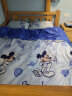 迪士尼（Disney）全棉四件套儿童学生家用双人床被套床单被罩枕套 水彩雪白1.5m床 实拍图