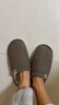 回力棉拖鞋男女士加绒秋冬季室内防臭滑保暖棉拖鞋HL0006咖啡44-45码 实拍图