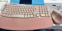 罗技（Logitech）Wave Combo 无线人体工学键鼠套装 垂直鼠标 无线蓝牙鼠标 办公键盘 无线键盘 蓝牙键盘 粉色 实拍图