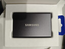 三星（SAMSUNG）1TB Type-c USB 3.2 移动固态硬盘（PSSD） T7 灰色 NVMe读速1050MB/s 手机直连笔记本外接 实拍图