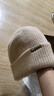 玖慕（JIUMU）山羊绒大头围保暖毛线帽秋冬羊毛针织帽冷帽冬帽堆堆帽防寒帽子女 实拍图