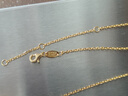 周生生情人节万字链黄金项链百搭足金素链锁骨链95490N计价45厘米3.9克 实拍图