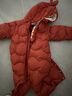 巴拉巴拉童装婴儿连体羽绒服轻薄羽绒服宝宝衣服2025冬装抱衣爬服男童女童 红色糖葫芦-白鸭绒 80 cm-充绒量41g 实拍图