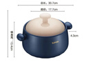 苏泊尔（SUPOR）砂锅 煲汤锅炖锅陶瓷煲仔饭耐高温不开裂瓦罐3.5L  实拍图