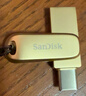 闪迪（SanDisk）128GB Type-C USB3.2 手机U盘DDC4金色 读速高达400MB/s 手机电脑两用 金属双接口大容量优盘 实拍图