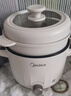 美的（Midea）电煮锅 泡面火锅宿舍小电锅 电蒸锅 多功能家用电热锅 2.6L蒸煮一体 小型2-3人用 配带蒸笼XZE2076 实拍图