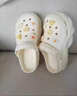 QYCKABY洞洞鞋女夏季2025新款厚底增高户外穿防滑踩屎感沙滩包头凉拖鞋女 米白【文静女孩】 37-38 标准码（内长240MM） 实拍图