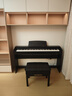 莫森（MOSEN）MS-22S琴凳 实木皮质带书箱加厚椅子 单人升降通用凳子 烤漆黑 实拍图