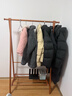 家逸实木衣架落地衣帽架卧室挂衣架可折叠置物架简约晾衣服架子 实拍图