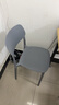全品屋餐椅凳子塑料椅子办公椅靠背休闲椅书桌椅学习椅化【两把装】深灰 实拍图