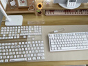 RK R87机械键盘电竞游戏专用电脑办公有线客制化87键青轴茶轴银轴全键热插拔白色 白色-冰蓝光-有线单模 K银轴(48gf线性) 实拍图