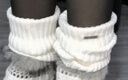 莫代尔女士腿套银标针织女款春夏季修饰腿型袜套堆堆袜长筒袜子 实拍图