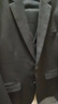 阿悠胖西服套装男商务正装新伴郎结婚西装职业通勤两件套礼服 黑色 4XL 实拍图