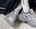 骆驼（CAMEL）运动老爹鞋女透气厚底潮休闲鞋子 K23S60L8016 银色40 实拍图