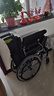 鱼跃(yuwell)手动轮椅车H053C铝合金折背折叠轻便老年残疾人代步 实拍图