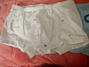 英氏（YEEHOO）儿童内裤中大童平角打底短裤不夹屁屁 琉璃紫(女宝3条装) 130cm 实拍图