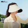蕉下（beneunder）防晒帽遮阳帽女夏季可折叠蛋卷帽大帽檐防紫外线防晒户外登山 【升级款】高岭白 实拍图