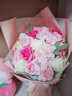 初朵21朵玫瑰康乃馨永生香皂花束生日礼物三八妇女神节同城配送非鲜花 实拍图