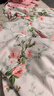 富安娜床上四件套纯棉100%全棉床单四件套双人加大被套枕套汐颜1米8床粉家居馆 实拍图