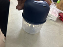 绞肉机小型打蒜器家用绞蒜切蒜器多功能辅食料理机电动蒜泥神器蒜蓉机自动切菜机压蒜器 宝蓝色- 0.26L （升级大电机） 实拍图