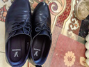 意尔康男鞋圆头商务正装鞋春秋单鞋系带皮鞋德比婚鞋 53449W 黑色 43 实拍图