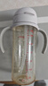 贝亲（Pigeon）自然成长翻盖直饮吸管 大童奶瓶330ml 经典款 18月+  AA278 实拍图