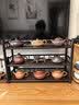 陶梦居茶杯架子茶具茶器收纳架茶桌紫砂壶摆放架桌面上博古架小型置物架 实拍图