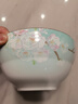 松发瓷器家用陶瓷餐具桃花缘中式碗盘碟组合清新简约金边餐具 桃花缘8英寸汤碗2个装 实拍图