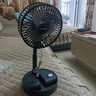 电风扇伸缩折叠小风扇宿舍家用静音充电型办公台式USB桌面宿舍大风力夏台面落地两用折叠电风扇 颜色随机 直插款无档位开关1个装 实拍图