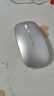 英菲克（INPHIC）M1无线鼠标可充电办公蓝牙三模电量显示静音便携适用于惠普华硕苹果IPAD笔记本电脑无限轻音 【无线-2.4G充电版-轻音按键】太空银 实拍图