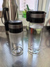 希诺单层玻璃杯大容量便携提环运动水杯男过滤泡茶杯子XN-9075 530mL 实拍图