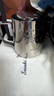 CLITON咖啡拉花杯鹰嘴意式拉花缸 304不锈钢打奶泡杯带刻度打奶缸350ml  实拍图